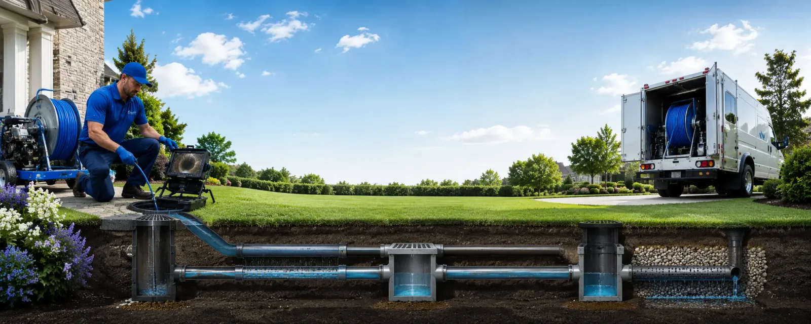 Outdoor drain cleaning information for White Rock, NM